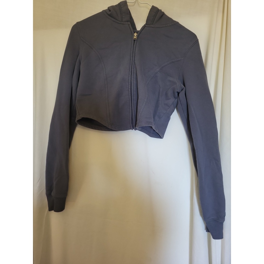 Hollister, Thin Gray Zipped Hoodie Size Small Juniors